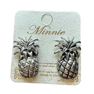 🍍Silver Pineapple Earrings🍍
